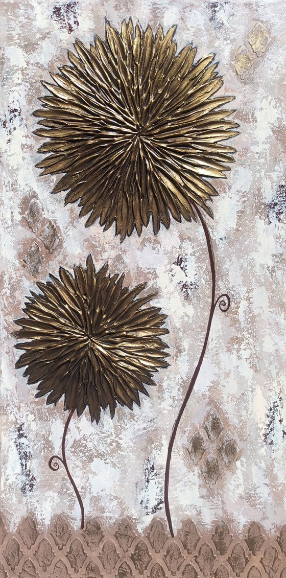 GOLD ASTERS -  TRIPTYCH