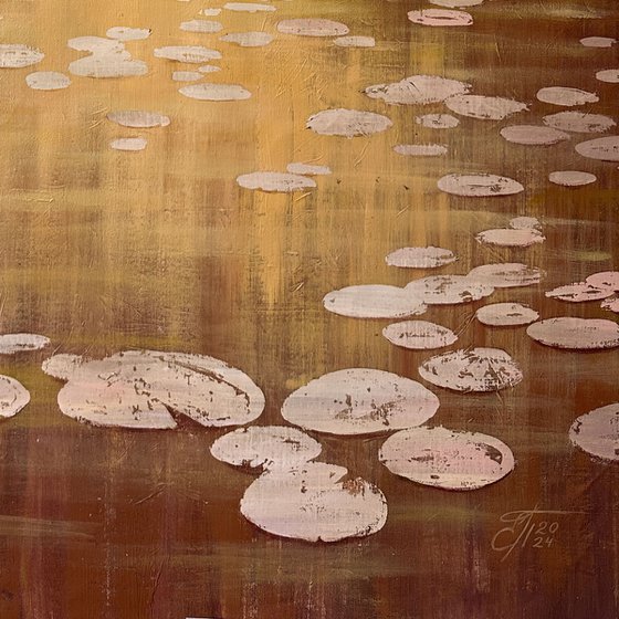 Brown Water Lily Pond