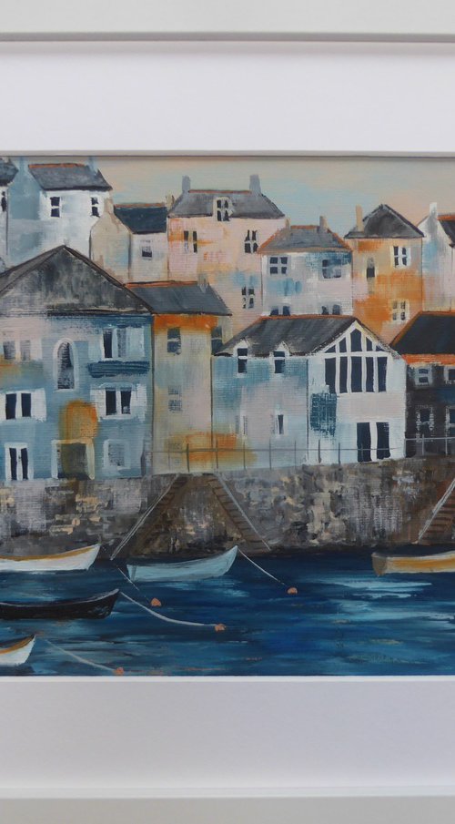 Polruan boats by Elaine Allender