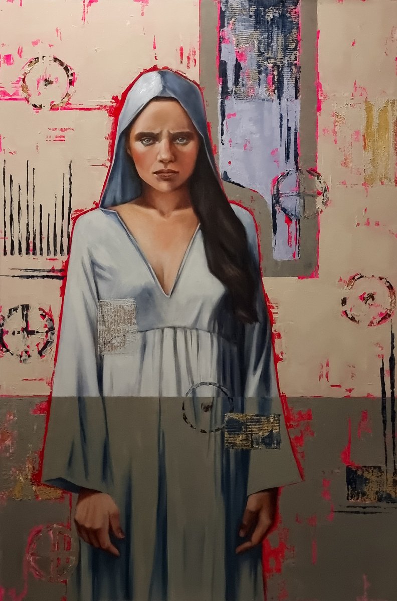 Expressive Oil Painting , The Neophyte By Artmoods Tp, 24 X 36, Artwork For Sale On Artfinder
