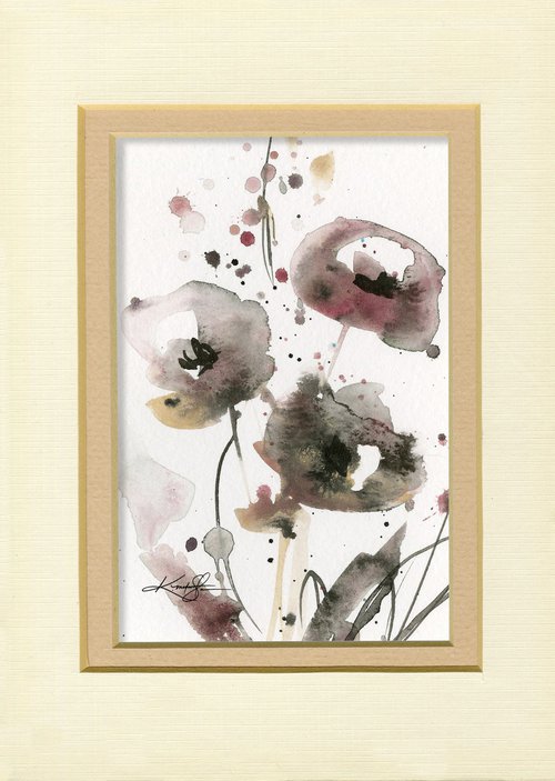 Petite Impressions 5 - Flower Painting by Kathy Morton Stanion by Kathy Morton Stanion