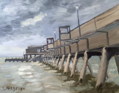 The pier at Deal, Kent by Julian Lovegrove Art