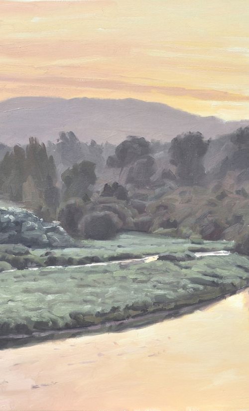 September 20, the Loire river, sunise by ANNE BAUDEQUIN