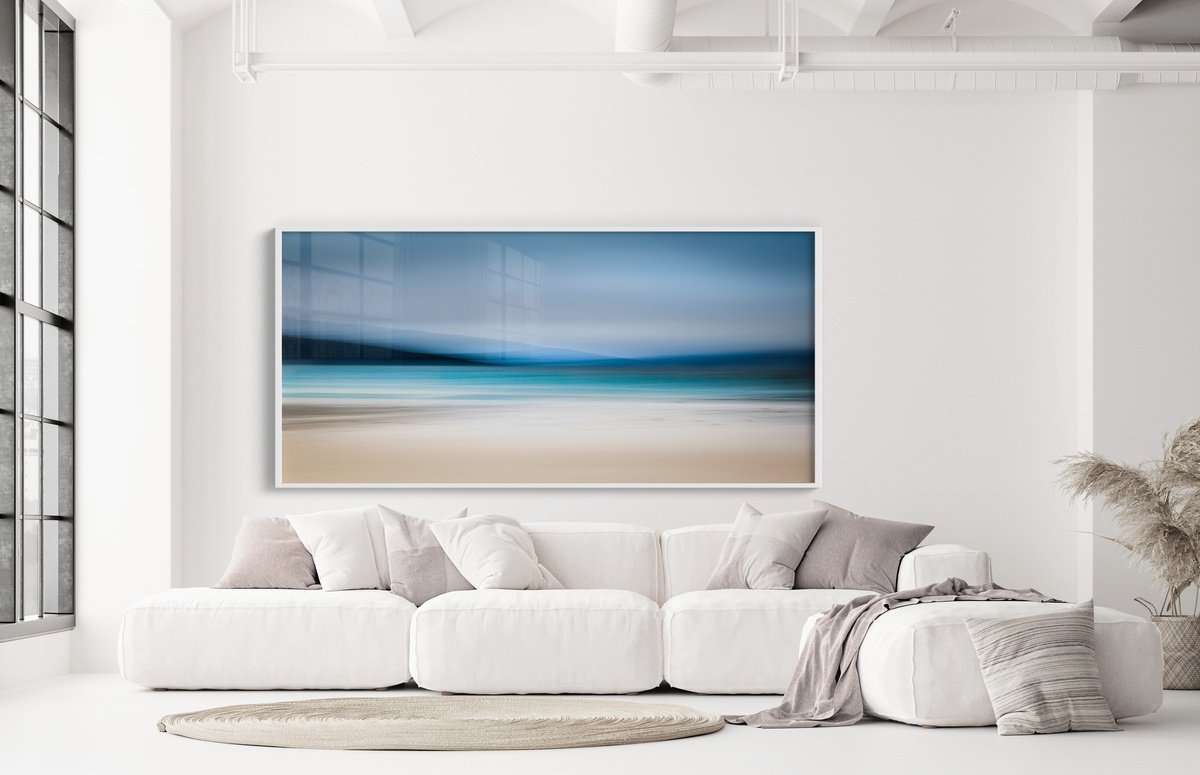 Abstract Photograph , Luskentyre Mystery By Lynne Douglas, 100 X 44, Artwork For Sale On Artfinder