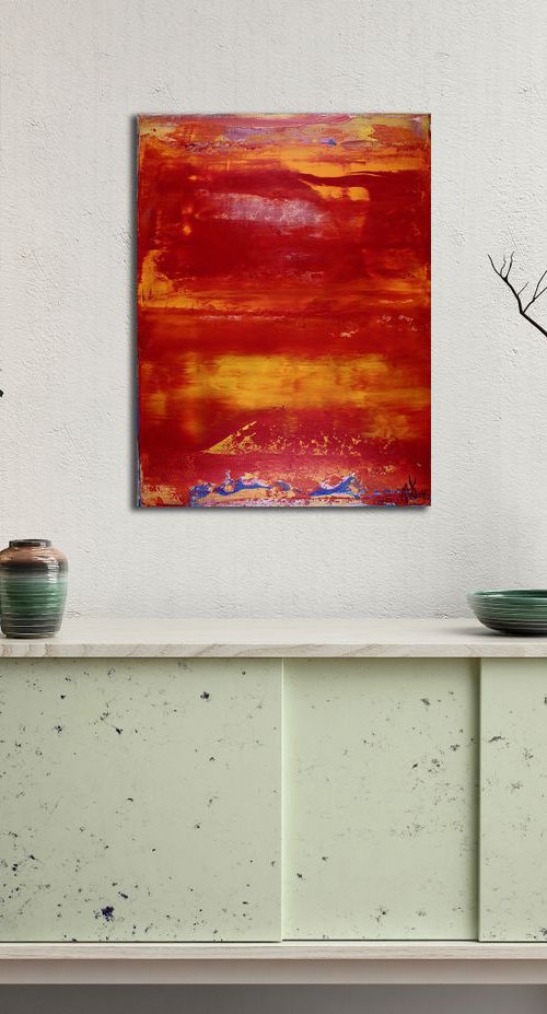 Red Horizon | Fiery abstract by Nestor Toro