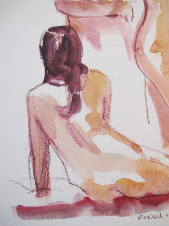 female nude 3 poses