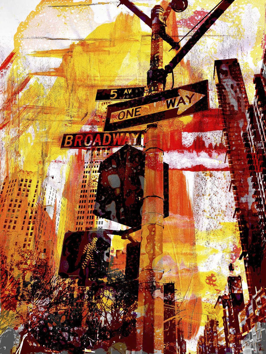 Abstract Cityscapes Photograph By Sven Pfrommer, 39 X 51", New York Color Vi, Original Artwork