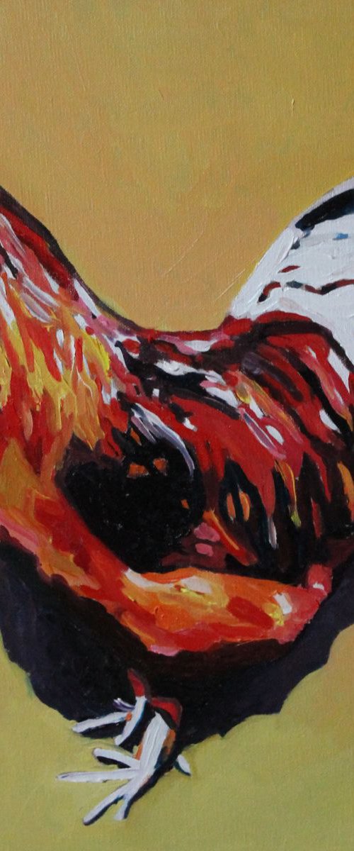 The Framed Rooster by Emma Cownie