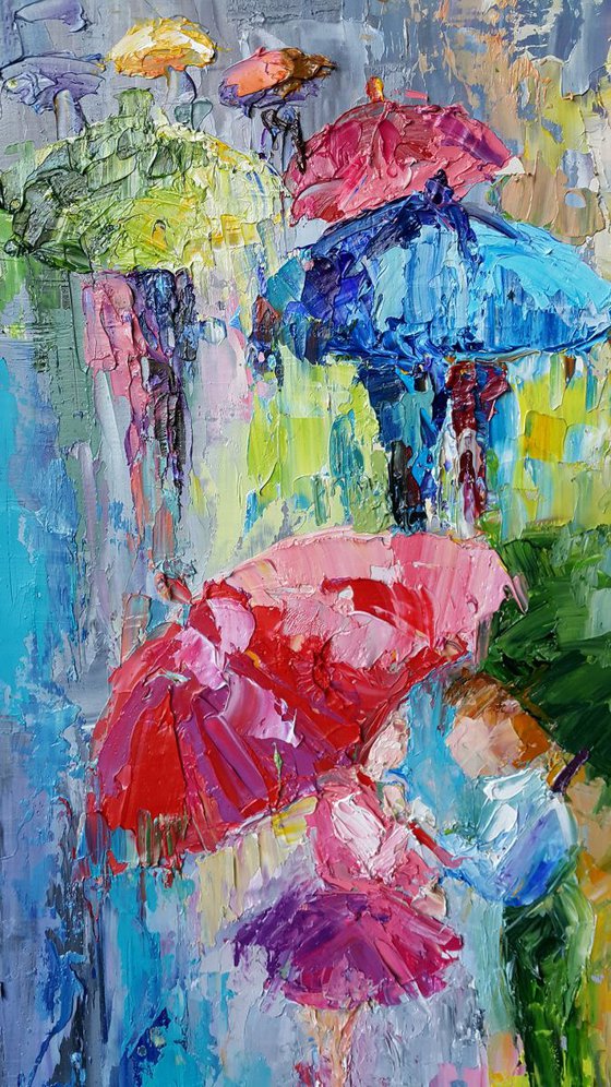 Lovers in the rain