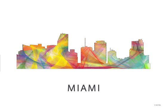 Miami Florida Skyline WB1