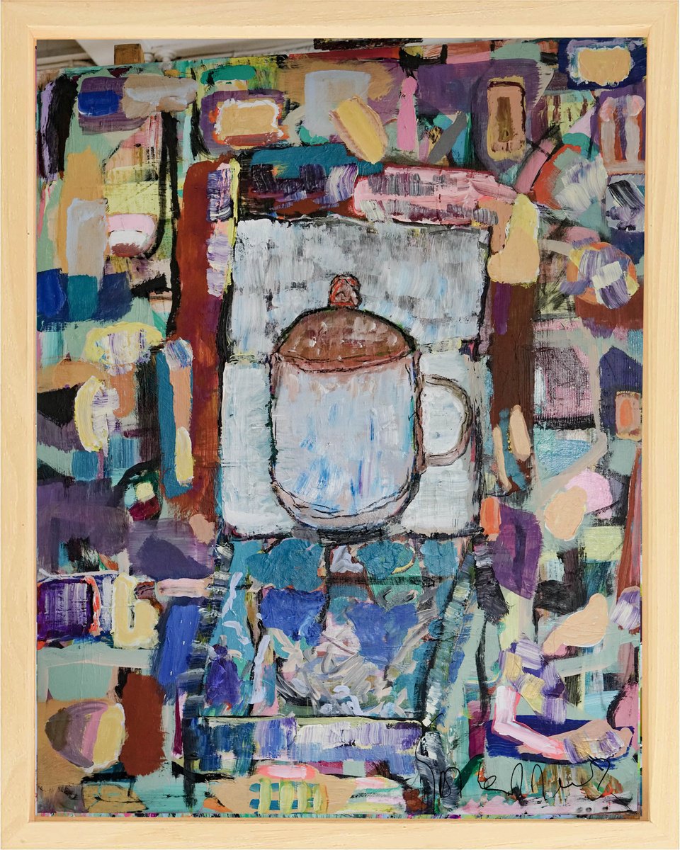 Organic Abstract Acrylic Painting By Geert Lemmers Fpa, 33 X 41, Homecoming I, Original Artwork