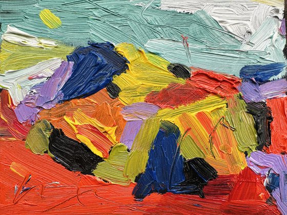 Set of Four Abstract Paintings