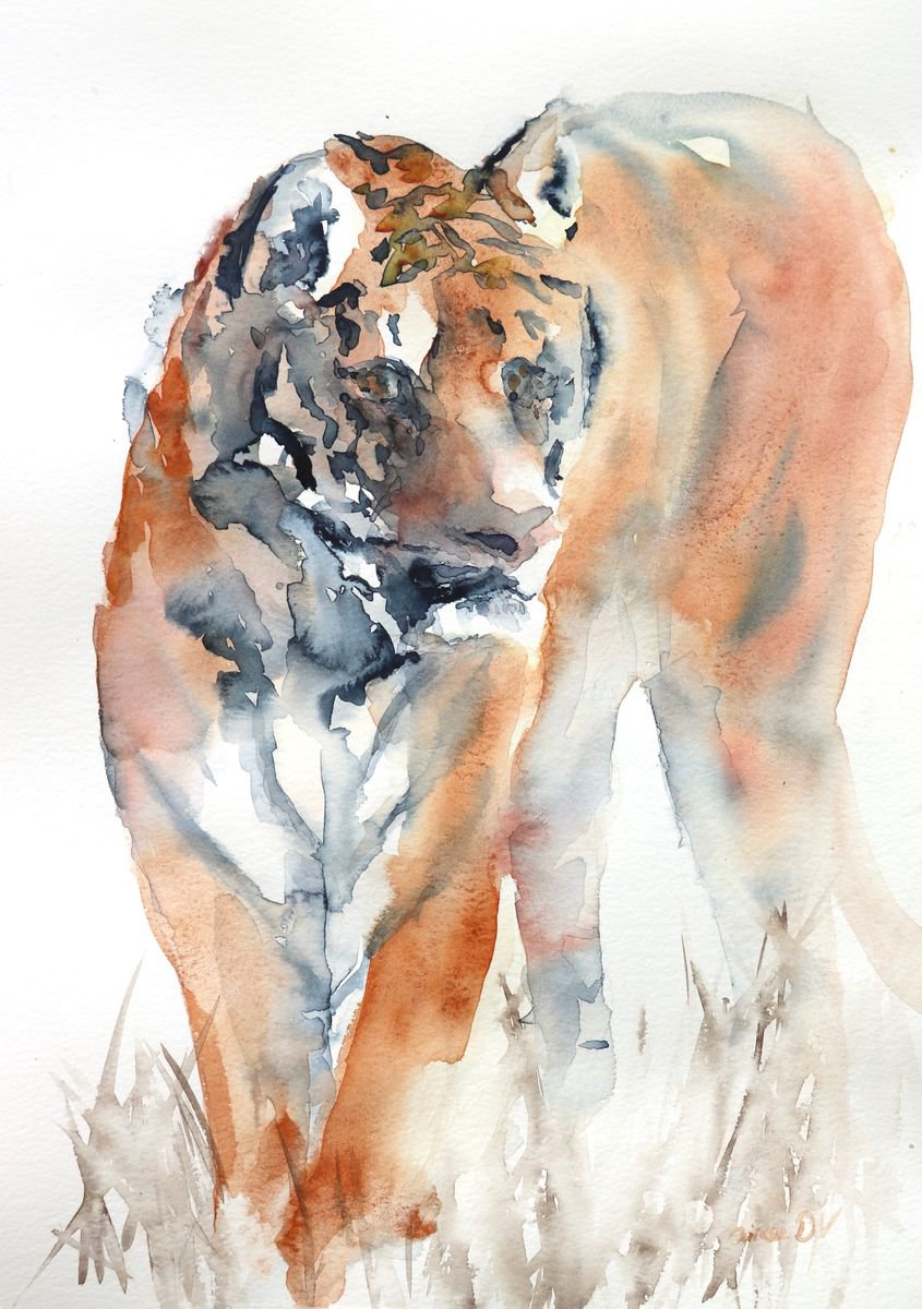 Tiger painting - Be Prepared by Aimee Del Valle
