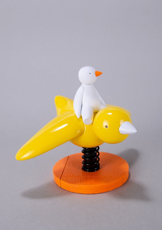 I Believe I Can't Fly - White & Yellow