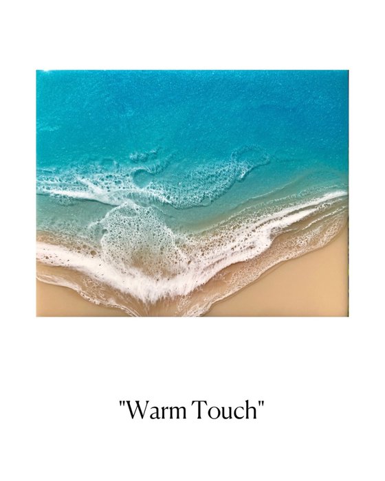 White Sand Beach Warm Touch Ocean Painting