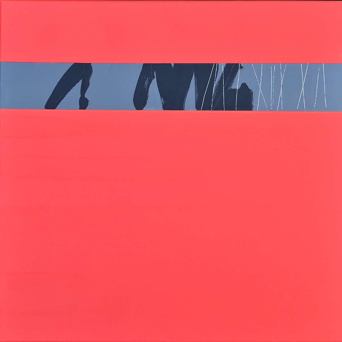 Abstract Acrylic Painting By Adrian Bradbury, 25 X 25, Squall At Sunset, Original Artwork