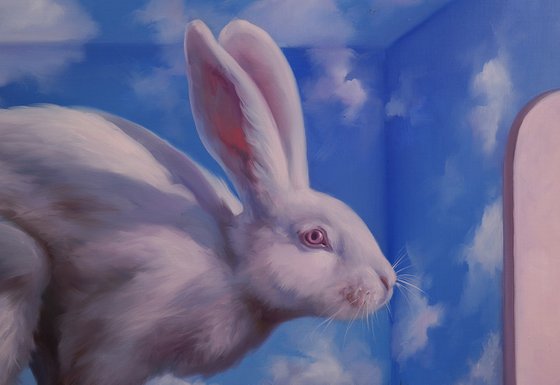 "On the edge of a blue dream"