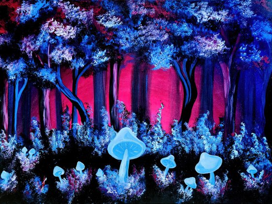 Neon Forest Dreams