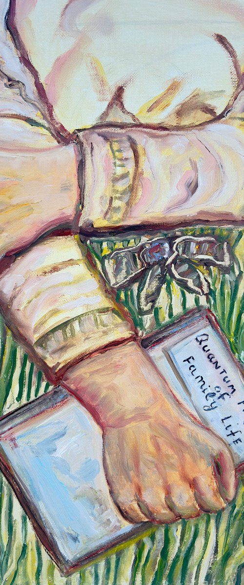 Woman Holding a Book by Katia Ricci