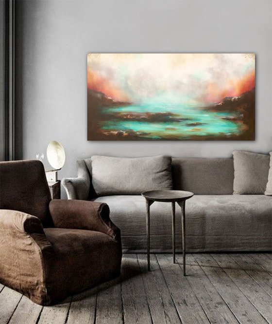 abstract shore (140 x 70 cm)