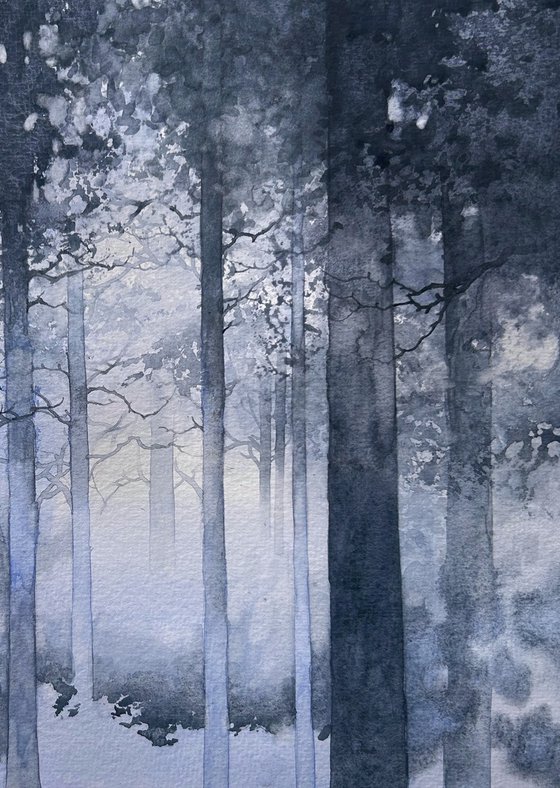 Ethereal Misty Forest