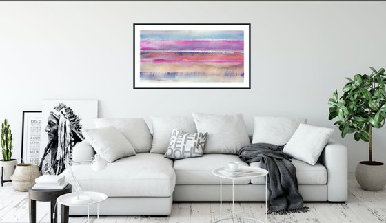 Ahrenshoop Dreaming II - Landscape Seascape Watercolor