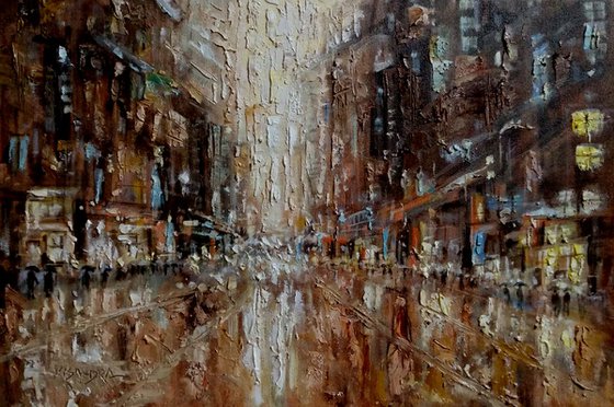 New York  city 24x16 in