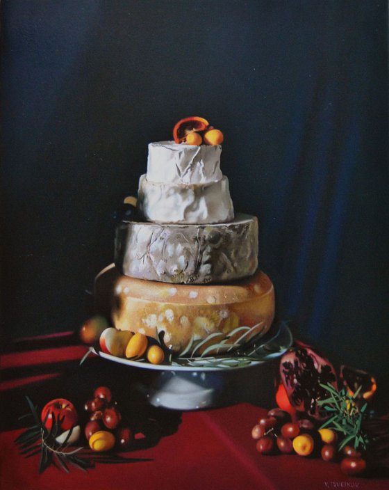 Still life with cake