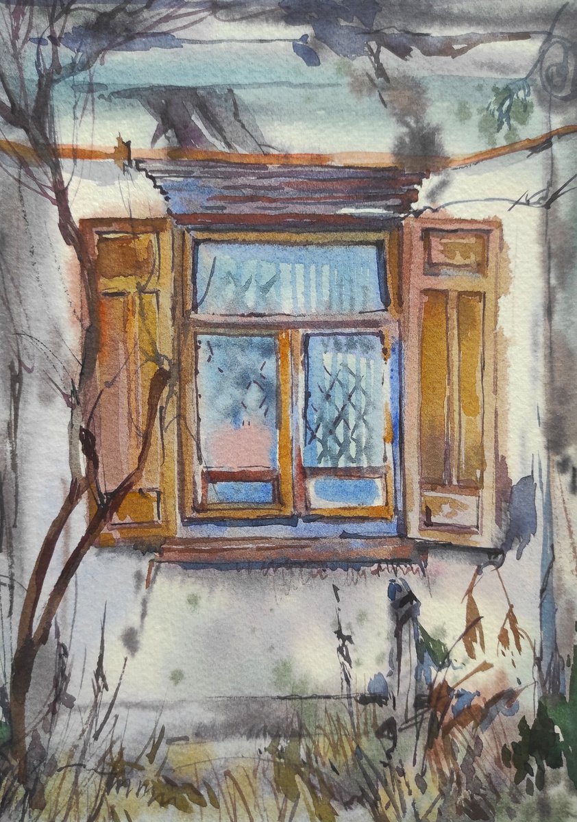 Window - original painting by Tetiana Borys