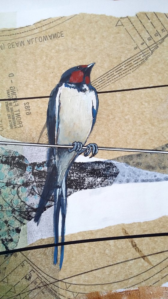 Heralds of Summer (swallows painting)