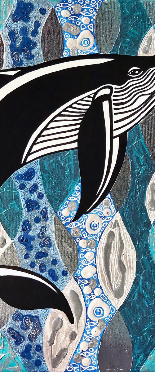 Azure Blue Whale by Yanina Tuyman