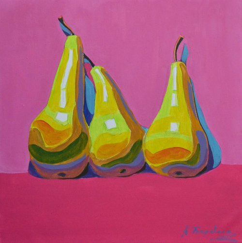 Three pears by Andriy Berekelia