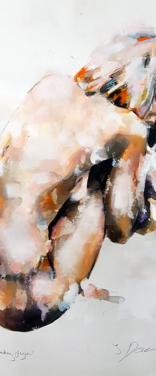 8-6-18 crouching figure by Thomas Donaldson