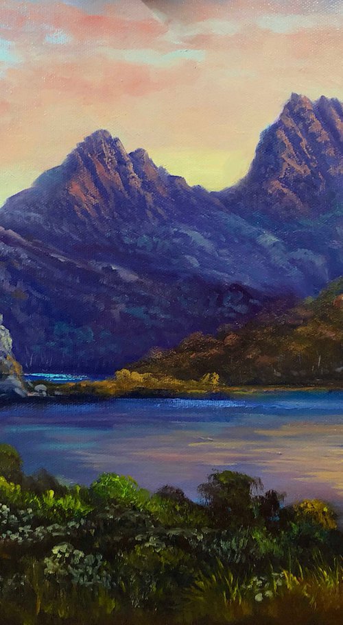 Sunset at Cradle Mountain Tasmania by Christopher Vidal