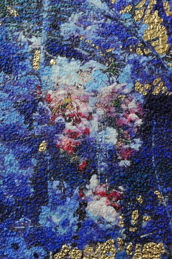 Ultramarine cherry blossom