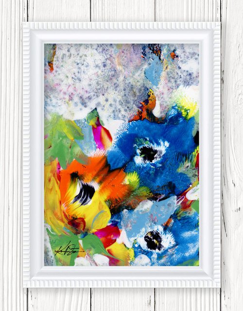 Blooming Magic 151 - Framed Floral Painting by Kathy Morton Stanion by Kathy Morton Stanion