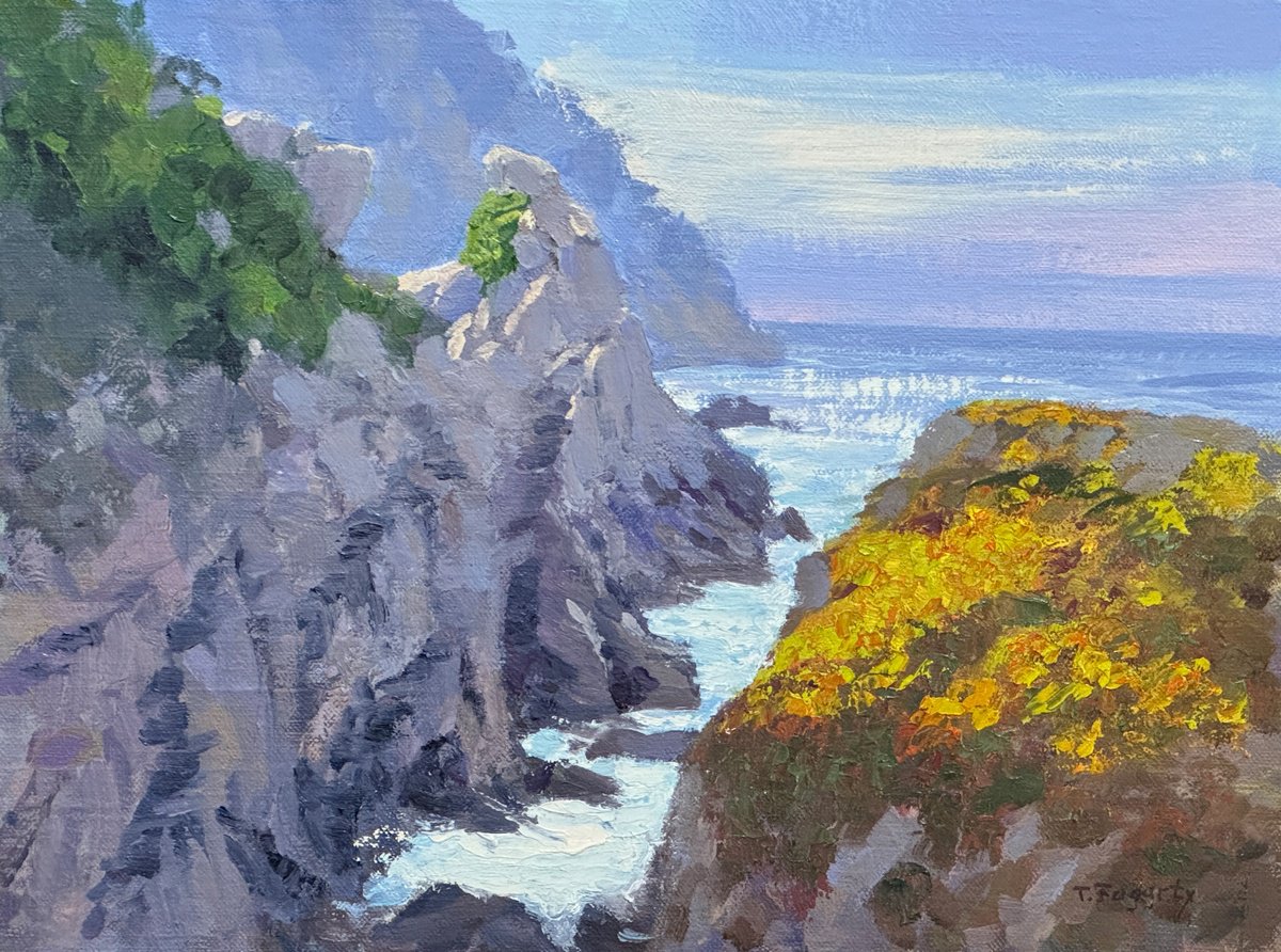 Late Morning At Point Lobos By Tatyana Fogarty, 12 X 9, Artwork For Sale On Artfinder