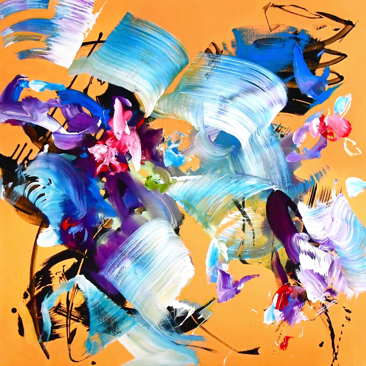 Too Much Coffee By Kirsten Handelmann, 39 X 39, Artwork For Sale On Artfinder