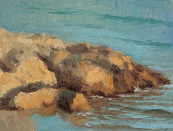 Rocks in evening light