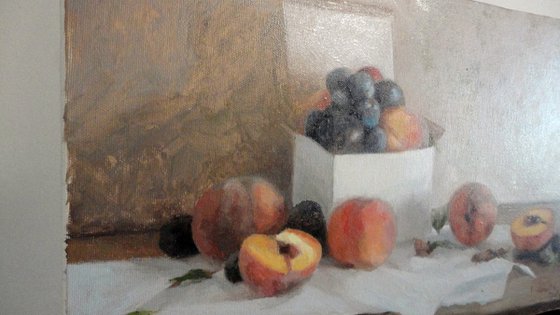 Plums and peaches