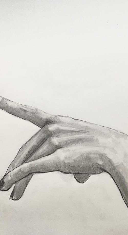 Hand study 18x24” by katy hawk