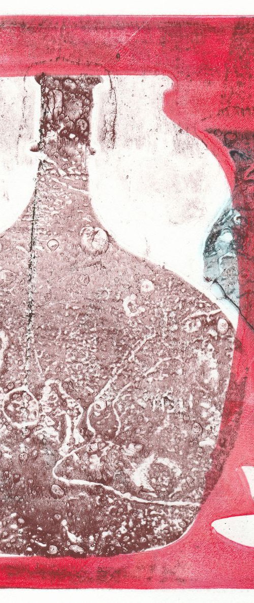 Monoprint - Still life no. 22 by Hilde Hoekstra