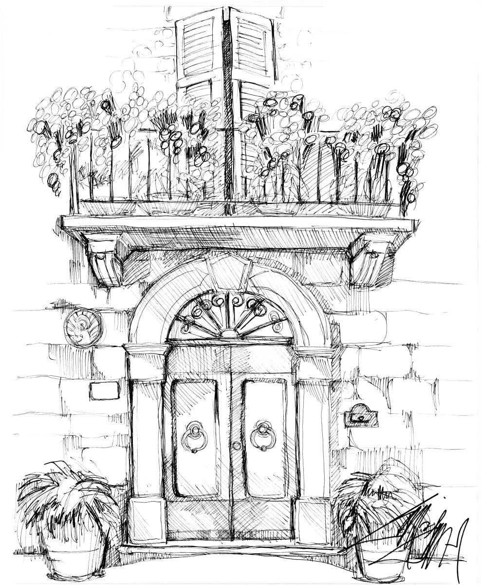 Tuscan Doorway by James Simon