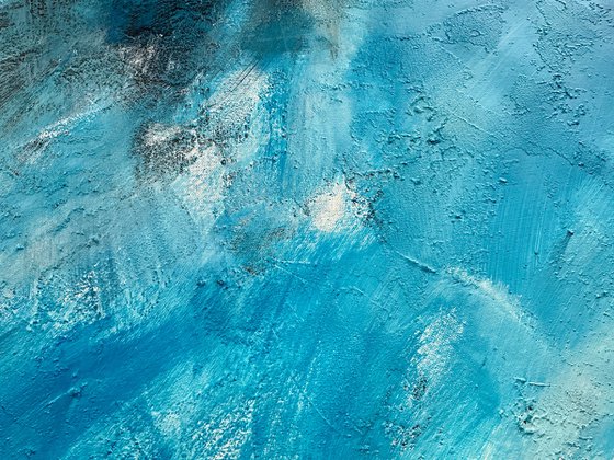 Blue abstract no. 5221 set 3