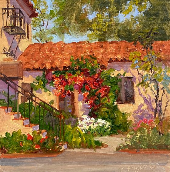 House With Bougainvillea