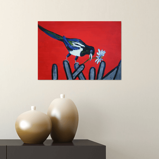 Magpie /  ORIGINAL PAINTING