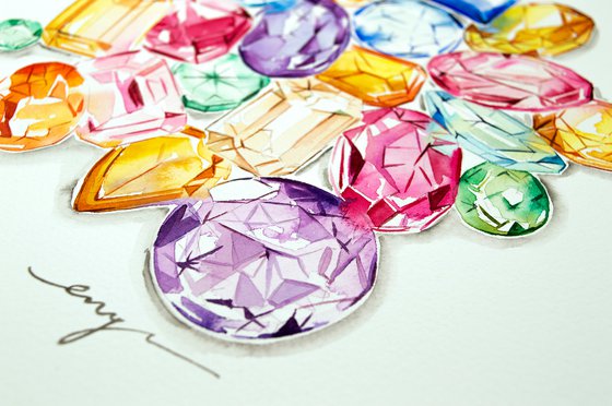 Colourful gemstones