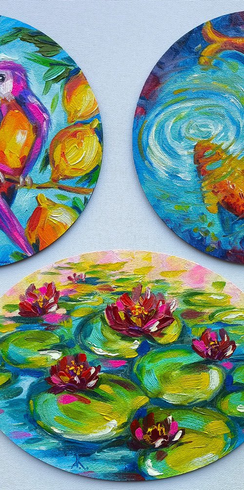 Nature’s Calm (Set of 3) by Anastasia Kozorez