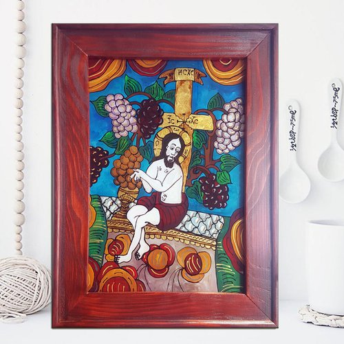Jesus with Vines by Adriana Vasile