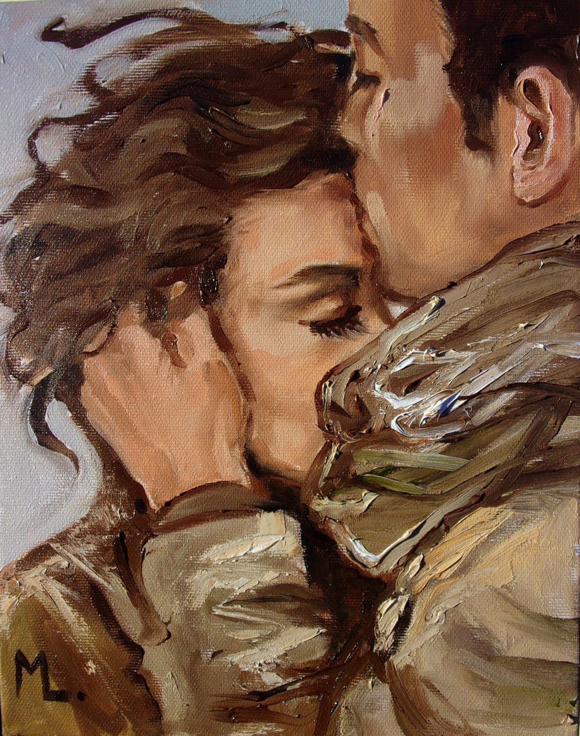 Best Wishes Original Painting Palette Knife Artfinder